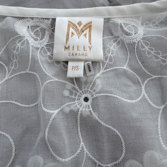 Milly Viara Floral-Appliqué Cover-Up - Picture 4 of 5